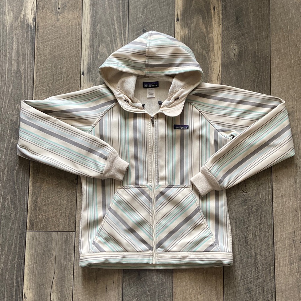 Patagonia Soft Shell Slopestyle Full Zip Striped Jacket